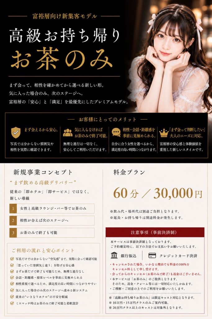 富裕層向け新集客モデル